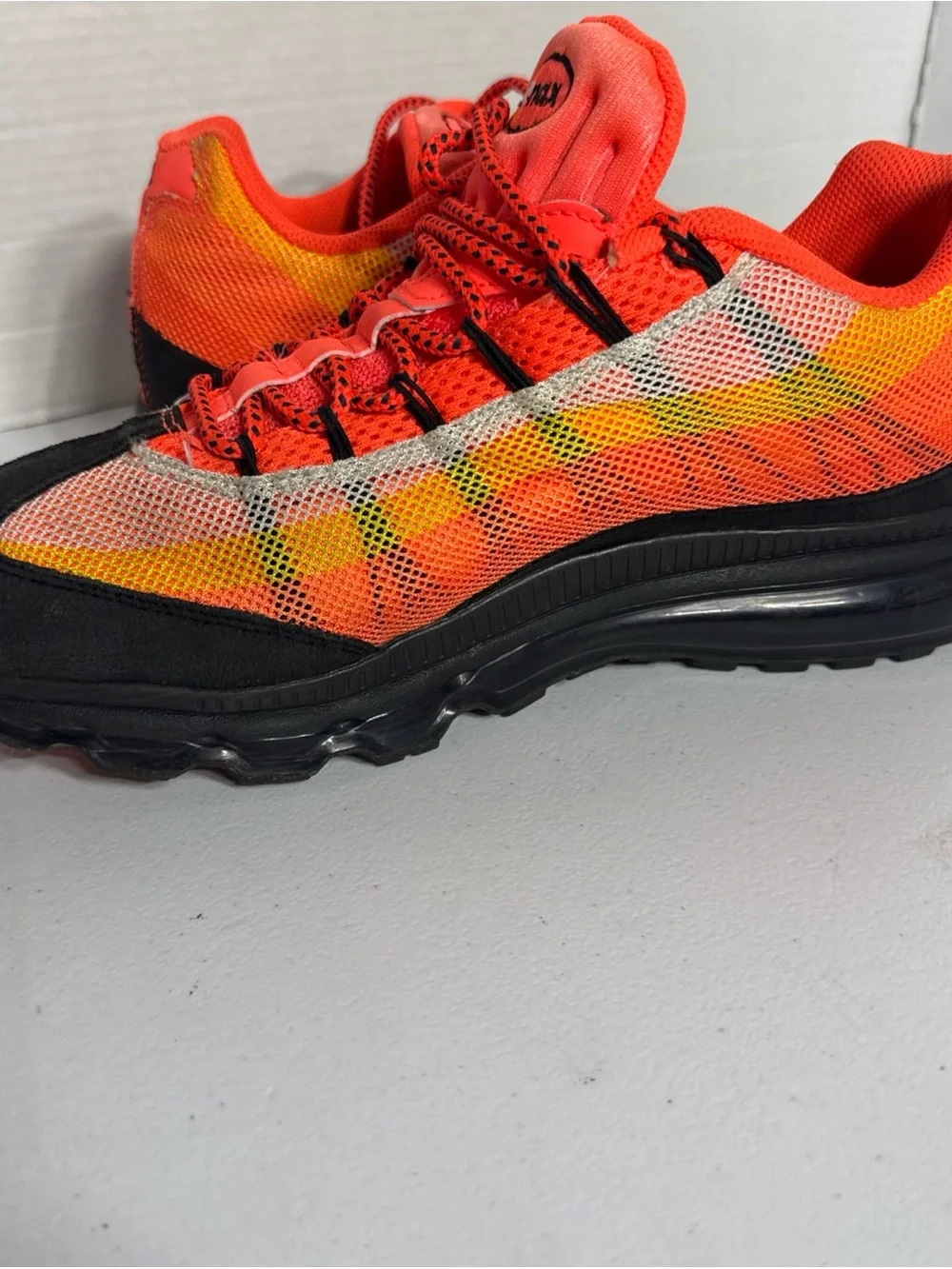 Nike Men’s Air Max Sneakers - Neon Orange, Yellow & Black